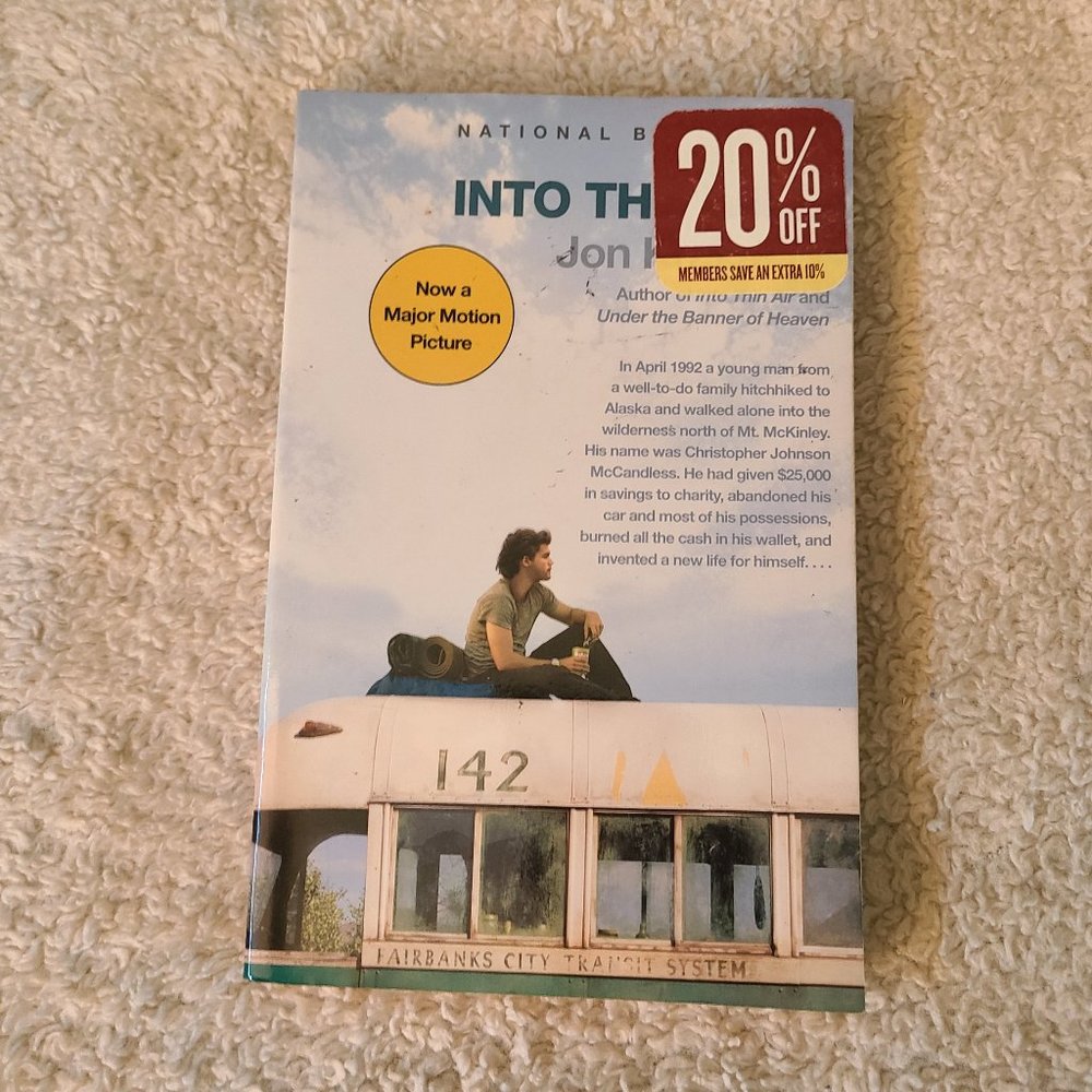 Into The Wild by Jon Krakauer Paperback Book